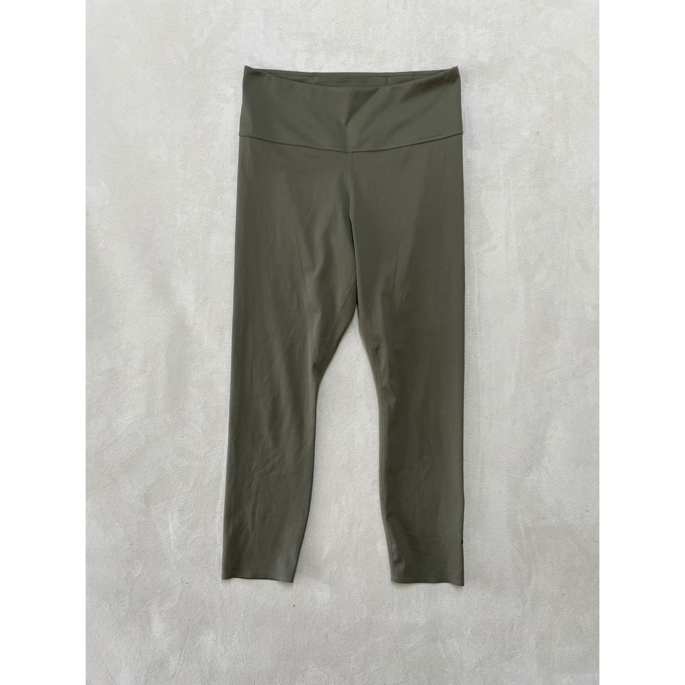 Nike Dri-FIT Women Olive Green High Waisted Training Leggings Size M RN56323